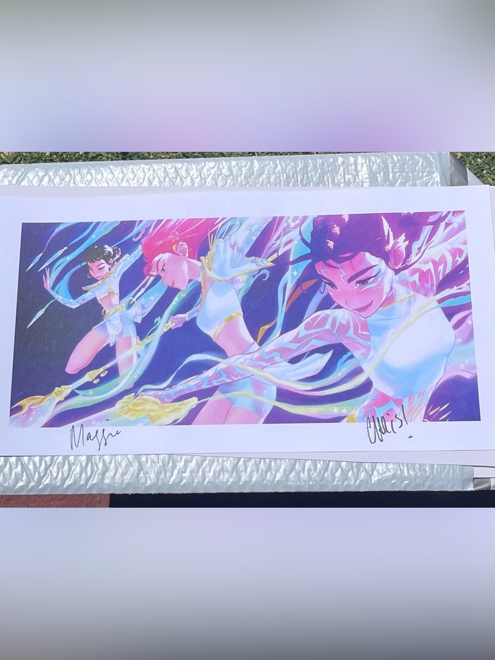 K Pop Demon Hunters Visual limited Edition Concept Art Signed By both Directors